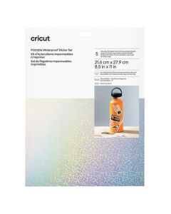 Printable Waterproof Holographic Sticker Set - US Letter (5 ct)