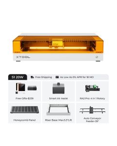 xTool S1 20W Deluxe Bundle - White