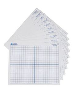 Double-Sided (X, Y Axis) Dry-Erase Mats (Set/10)