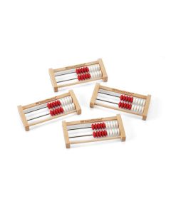 Rekenreks, Mini, 20-Bead, Wood, Set/4