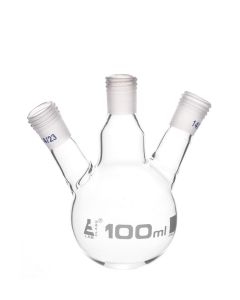 100ml Flask Distillation three Neck Screw thread 14/23 Socket Size
