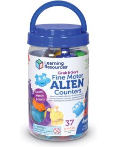 Grab & Sort Fine Motor Alien Counters