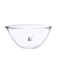 2000  ml Flat Bottom Basin Evaporating Borosilicate Glass 200 mm OD