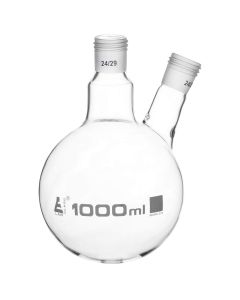 1000ml Flask Distillation Two Neck Screw thread 24/29 Socket Size