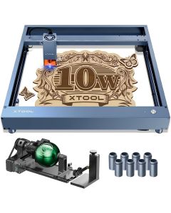 xTool D1 Pro : Higher Accuracy Diode DIY Laser Engraving & Cutting Machine 10W + RA2 Pro + Risers (8 Packs)