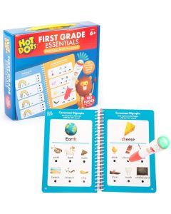 Hot Dots® First Grade Essentials Reading & Math Workbook