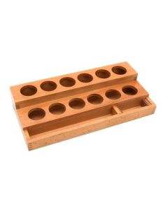 Wooden Staining Bottle Stand - Fits up to 12, 30ml bottles - Eisco Labs