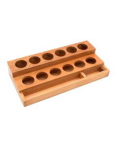 Wooden Staining Bottle Stand - Fits up to 12, 125ml bottles - Eisco Labs