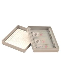 EISCO Slide Box, Polystyrene, 25 Slides