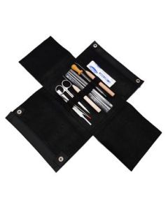 7 Pcs Dissection Kit Set - Economy - Stainless Steel - Leather Storage Case - Eisco Labs