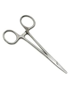 Artery Forceps, Straight with Serrated Jaws and Box Joint, Stainless Steel - Eisco Labs