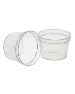Small Graduated Cups, Pack of 250 - 25mL Capacity, 5mL Graduations - Eisco Labs