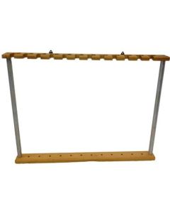 Eisco Labs Buret Rack, Natural Wood, 12 Buret Capacity