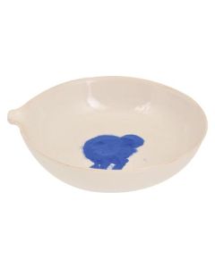 Evaporating Dish, round form with spout - 80ml, outer dia 80mm, 30mm height - Eisco