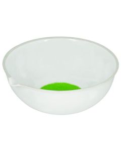 Evaporating Basin - 4.3" (110mm) dia. Porcelain, Deep form with Spout - Eisco Labs