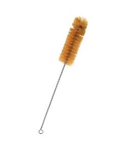 Bristle Cleaning Brush with Fan-Shaped End, 12.5" - Twisted Stainless Steel Wire Handle - Ideal for 1.25" - 1.5" Diameter Glassware, Beakers, Tubes, Cylinders, Flasks, Cups, Jars, Vases - Eisco Labs