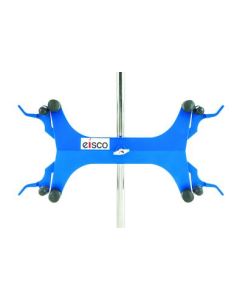 Burette/Tube Clamp, Double - High Strength Alloy - Spring Loaded Jaws - 7/8" Width Capacity, Holds Burettes up to 100mL - Fits Max 16mm Dia. Rods - Eisco Labs