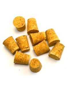 Eisco Labs Cork Stopper - Bark, size no. 7, bottom 15mm, top 21mm, length 25mm, pk of 10