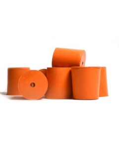 Eisco Labs Stopper Rubber - 1 hole - 27mm, top 31mm, length 32mm, pk of 10