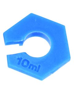 10PK Cylinder Protectors, Fits 10mL Graduated Cylinders - Hexagonal ABS Shape, Plastic - Pack of 10 Protectors - Eisco Labs