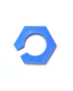 10PK Cylinder Protectors, Fits 25mL Graduated Cylinders - Hexagonal ABS Shape, Plastic - Pack of 10 Protectors - Eisco Labs