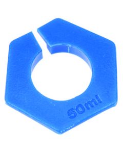 10PK Cylinder Protectors, Fits 50mL Graduated Cylinders - Hexagonal ABS Shape, Plastic - Pack of 10 Protectors - Eisco Labs