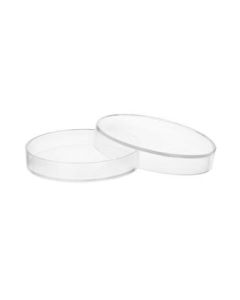 Plastic Petri Dish with Lid - 3.75" Diameter, 0.5" Depth - Molded in Polypropylene - Reusable - Translucent - Eisco Labs