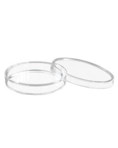 Disposable Petri Dish with Lid - Sterile - 90x14mm - Polystyrene - Triple Vented - Transparent - Eisco Labs
