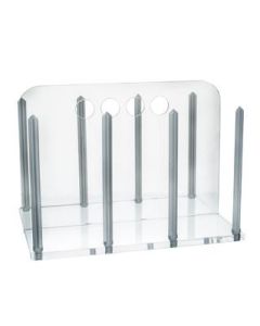 Petri Dish Rack for 90mm Hold up to 60 Dishes - Clear Acrylic