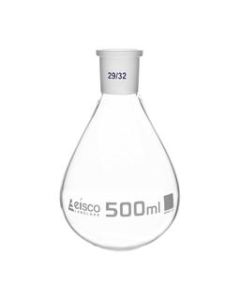 Evaporating Flask, 500ml - 29/32 Interchangeable Joint - Borosilicate Glass - Eisco Labs