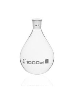 Evaporating Flask, 1000ml - 29/32 Interchangeable Joint - Borosilicate Glass - Eisco Labs