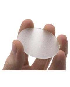 Gas Jar Cover, 2" - 1.7mm Thick - Frosted Glass, One Side Ground - Jar/Beaker Cover - Eisco Labs