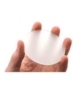 Gas Jar Cover, 3" - 1.7mm Thick - Frosted Glass, One Side Ground - Jar/Beaker Cover - Eisco Labs