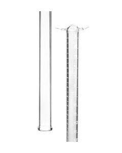 Eudiometer Tube, 100ml - Two Platinum Electrodes - White Graduations - Sealed End - Borosilicate Glass - Eisco Labs