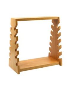 Wooden Pipette Rack - Holds 12 Pipettes Horizontally - 8.75" Tall, 8.75" Wide - Polished Wood Construction - Eisco Labs