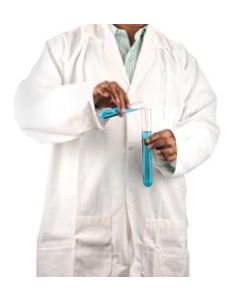 Lab Coat, Extra Large - White Polyester / Cotton Drill, Long Sleeves, 3 Large Pockets - Eisco Labs