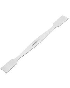 Dual End Spatula, 7.9" - Stainless Steel, Polished - Doubled Ended, Flat Blades - Eisco Labs