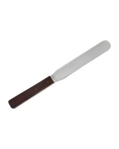 Palette Knife Spatula, 10.25" - Wooden Handle - Flexible Blade with Parallel Sides - Eisco Labs