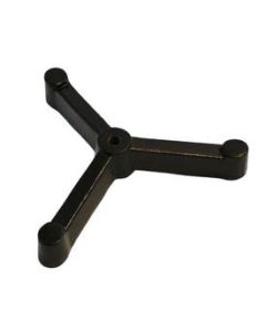 Triangular Tripod Retort Base - 6"x6" Base - Heavy Duty Cast Iron, Black - Eisco Labs