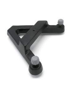 A-Frame Retort Base - 12"x11.5" Base - Heavy Duty Cast Iron, Black - Eisco Labs