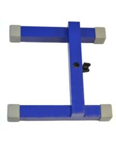 H-Shaped Retort Base - 8"x8" Base - Heavy Duty Cast Iron, Blue - Eisco Labs