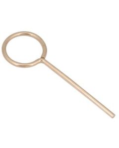 Retort Ring, Closed - 2" I.D. with 5.5" Stem - Plated Mild Steel - Eisco Labs