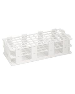 Test Tube Rack, 9.75 Inch - 60 Tube Capacity - Fits 16mm Test Tubes - Polypropylene - Eisco Labs
