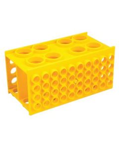 Universal Multi Size Test Tube Rack - Polypropylene - Holds 30mm, 20mm, 17mm, and 12mm Diameter Test Tubes