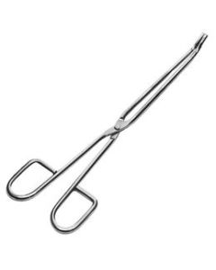 Crucible Tong, 13 Inch - Straight, Extra Long - Stainless Steel - For Furnace Use - Eisco Labs
