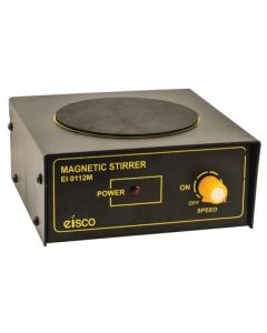 Magnetic Stirrer, 4" Round Plate, Lightweight Stirring up to 500ml, Portable and Compact Design - Eisco Labs