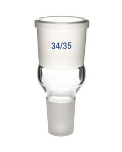 Expansion Adapter, 34/35 Socket Size, 24/29 Cone Size, Borosilicate Glass - Eisco Labs