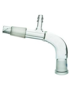Adapter Reciever, Bend, Socket Size 19/26, Cone Size 19/26, 5" Long, Borosicilate Glass - Eisco Labs