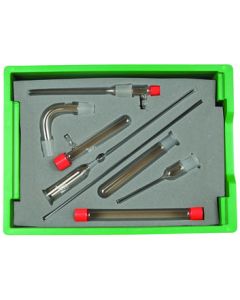 Gas Preparation Kit, 26pc Set - All Essential Glass Elements for Gas Production - Borosilicate Glass - Eisco Labs