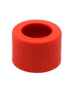 Threaded Screw Cap, Open - Joint Size 14/23 - Plastic, Red Color - Spare / Additional Part - Eisco Labs